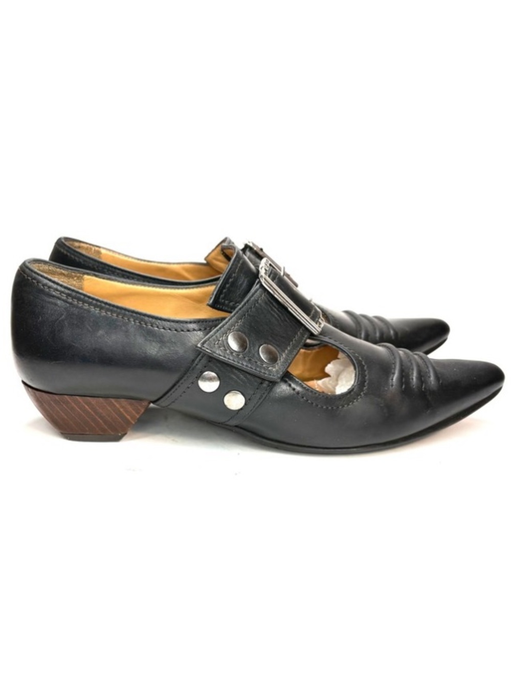 John Fluevog Black Leather Buckled Truth Pilgrim | 9.5 - Picture 3 of 12